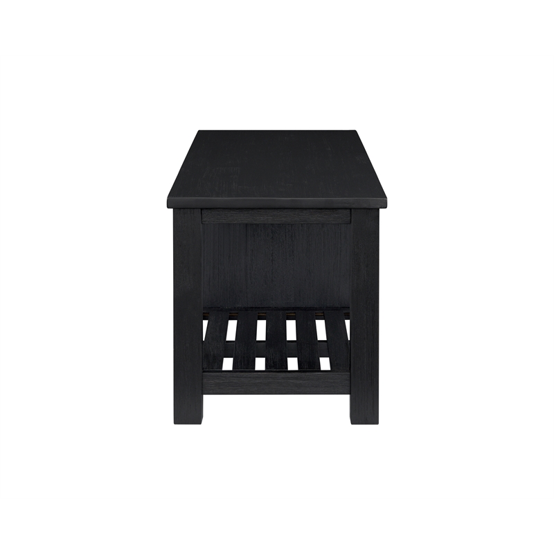 NPD Furniture Tiburon KD TV Bench in Alto Black