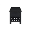 NPD Furniture Tiburon KD TV Bench in Alto Black