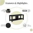 NPD Furniture Tiburon KD TV Bench in Alto Black