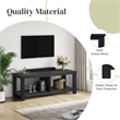 NPD Furniture Tiburon KD TV Bench in Alto Black