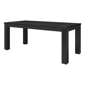 NPD Furniture Bedford KD 75&quot Rect. Dining Table Square Legs in Black