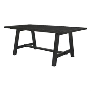 New Pacific Direct Bedford KD 79&quot Rect. Dining Table &quotA&quot Base in Brushed Black