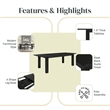 NPD Furniture Bedford KD Butterfly Dining Table w/ 20