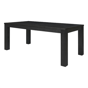 NPD Furniture Bedford KD Butterfly Dining Table w/ 20&quot Ext. in Black