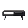 NPD Furniture Wilson Slat Coffee Table in Black