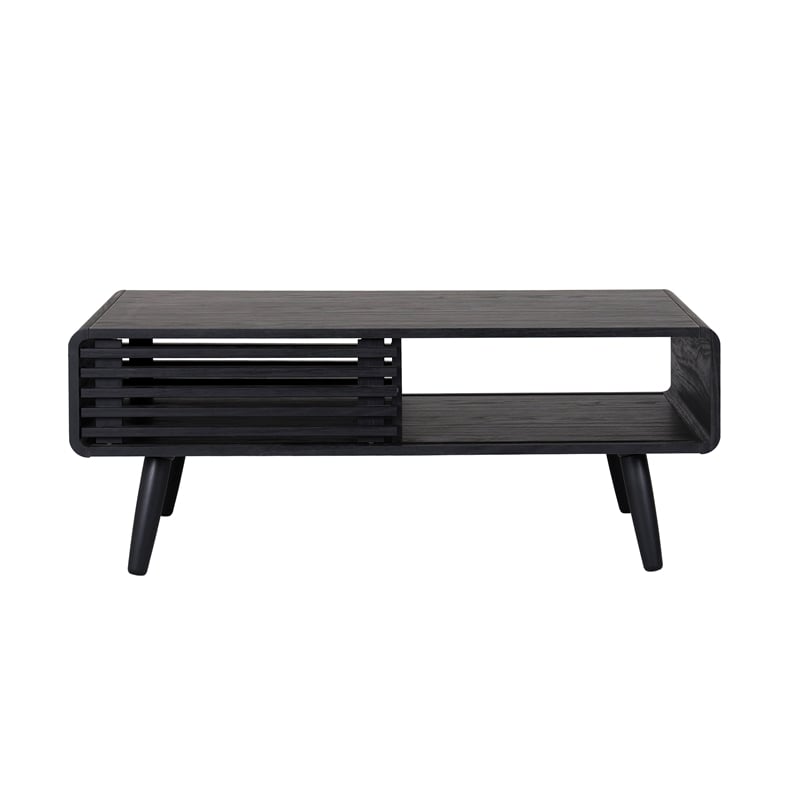 NPD Furniture Wilson Slat Coffee Table in Black