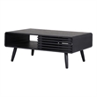 NPD Furniture Wilson Slat Coffee Table in Black
