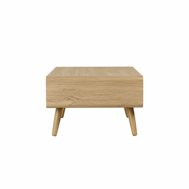 NPD Furniture Wilson Slat Coffee Table in Terra Oak
