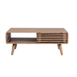 NPD Furniture Wilson Slat Coffee Table in Terra Oak
