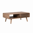 NPD Furniture Wilson Slat Coffee Table in Terra Oak