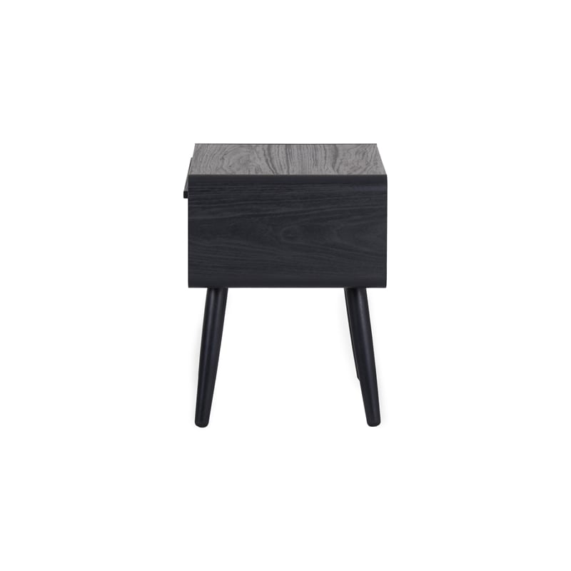 NPD Furniture Wilson Slat Side/End Table in Black