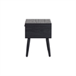 NPD Furniture Wilson Slat Side/End Table in Black