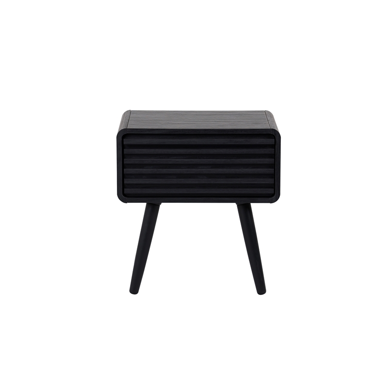 NPD Furniture Wilson Slat Side/End Table in Black