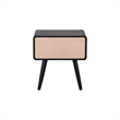 NPD Furniture Wilson Slat Side/End Table in Black
