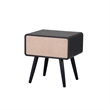 NPD Furniture Wilson Slat Side/End Table in Black