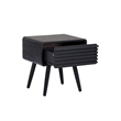 NPD Furniture Wilson Slat Side/End Table in Black