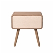 NPD Furniture Wilson Slat Side/End Table in Terra Oak