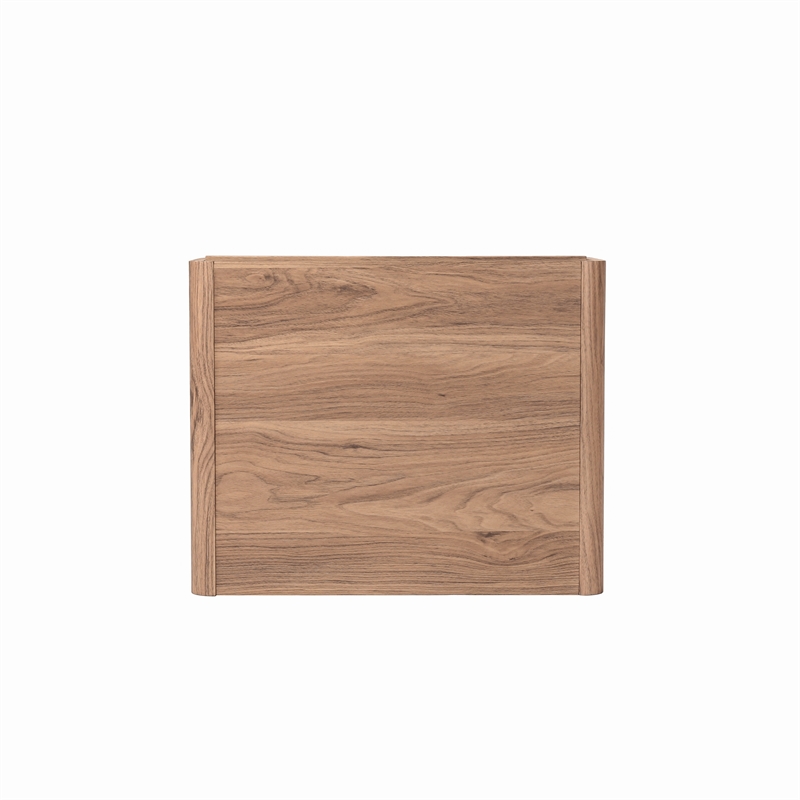 NPD Furniture Wilson Slat Side/End Table in Terra Oak