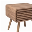 NPD Furniture Wilson Slat Side/End Table in Terra Oak