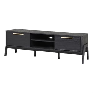 New Pacific Direct Heaton 60&quot Low TV Stand in Black