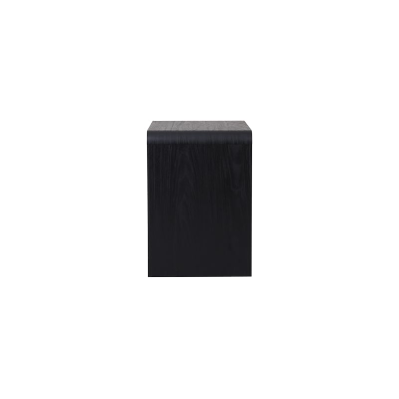 NPD Furniture Delmare Side/End Table w/ 1 Drawer in Black