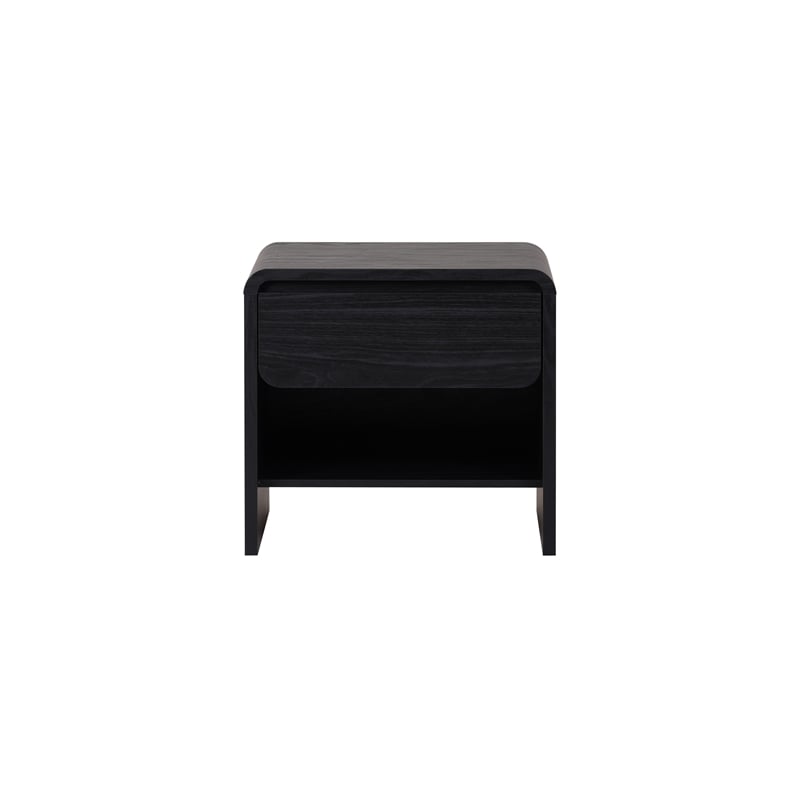 NPD Furniture Delmare Side/End Table w/ 1 Drawer in Black