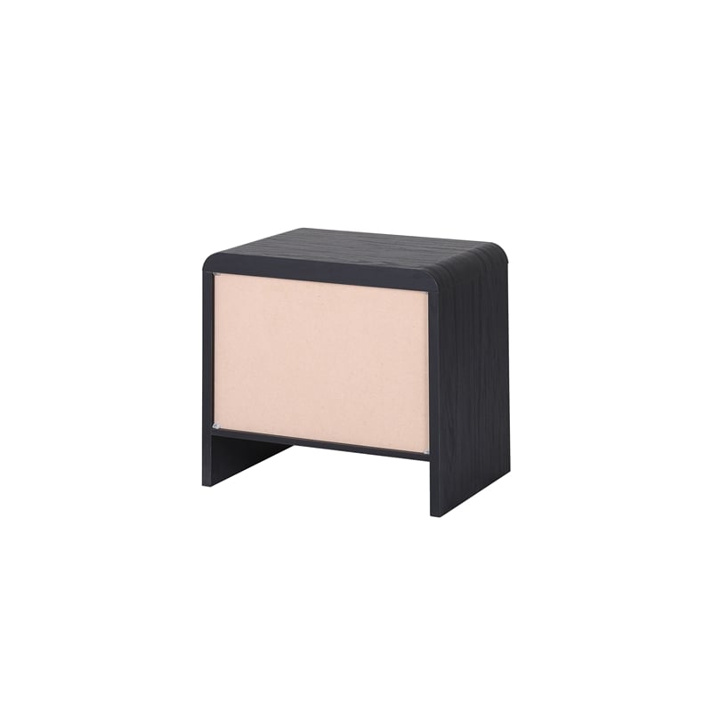 NPD Furniture Delmare Side/End Table w/ 1 Drawer in Black