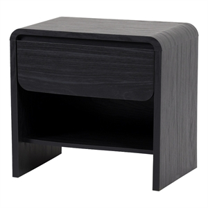 NPD Furniture Delmare Side/End Table w/ 1 Drawer in Black