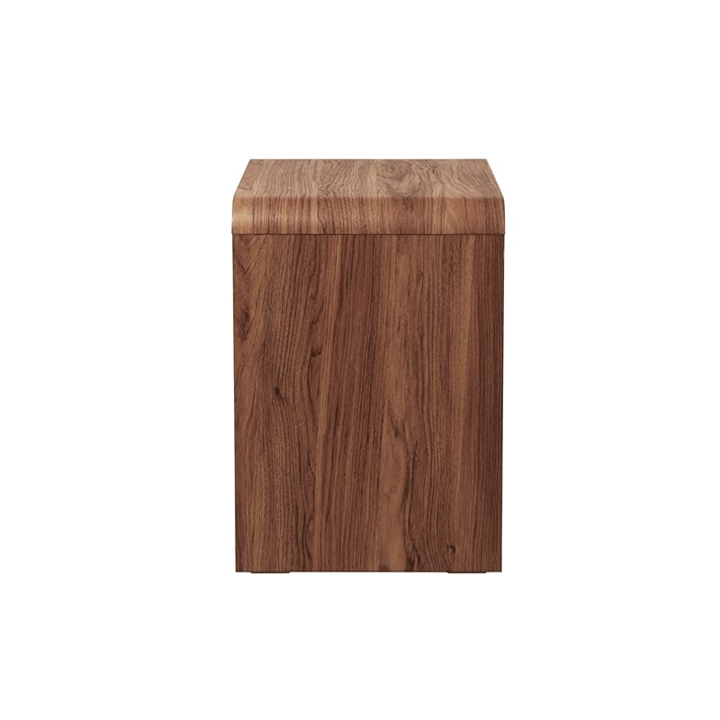 NPD Furniture Delmare Side/End Table w/ 1 Drawer in Walnut
