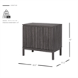 NPD Furniture Oakenvale Cabinet 2 Doors in Charred Black