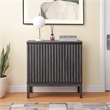 NPD Furniture Oakenvale Cabinet 2 Doors in Charred Black