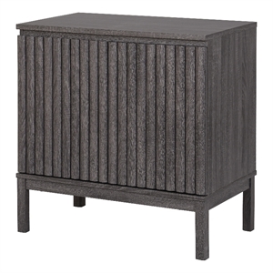 New Pacific Direct Oakenvale Cabinet 2 Doors in Charred Black