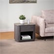 NPD Furniture Wimberly Nightstand/Side Table in Charred Black