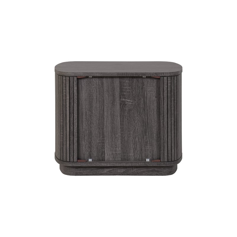 NPD Furniture Wimberly Nightstand/Side Table in Charred Black