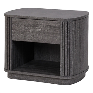 New Pacific Direct Wimberly Nightstand/Side Table in Charred Black