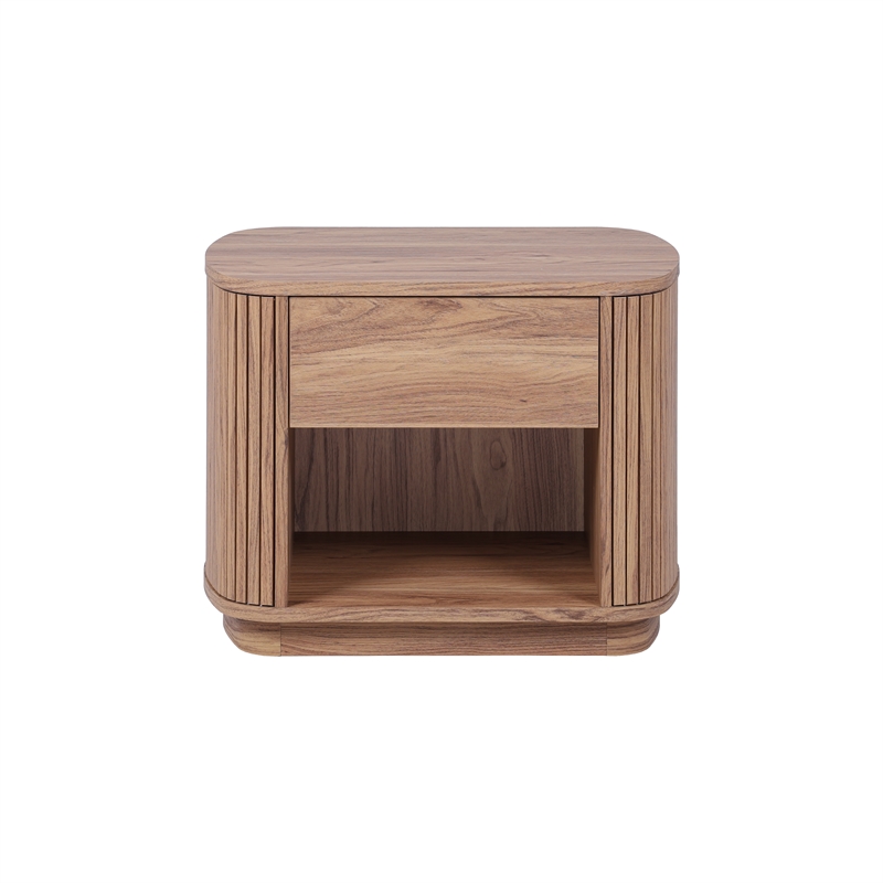 NPD Furniture Wimberly Nightstand/Side Table in Terra Oak