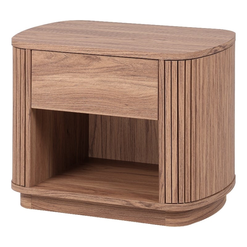 NPD Furniture Wimberly Nightstand/Side Table in Terra Oak