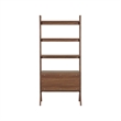 NPD Furniture Lynchburg KD Bookshelf 2 Drawers in Walnut