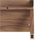 NPD Furniture Lynchburg KD Bookshelf 2 Drawers in Walnut
