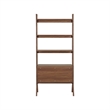 NPD Furniture Lynchburg KD Bookshelf 2 Doors in Walnut