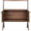 NPD Furniture Lynchburg KD Bookshelf 2 Doors in Walnut