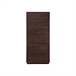 NPD Furniture Dreighton KD Bookcase 2 Drawers in Coffee Brown