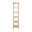 NPD Furniture Trevin KD 5-Tier Bookcase in Weathered Sand