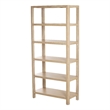NPD Furniture Trevin KD 5-Tier Bookcase in Weathered Sand