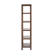 NPD Furniture Trevin KD 5-Tier Bookcase in Walnut