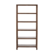 NPD Furniture Trevin KD 5-Tier Bookcase in Walnut