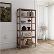 NPD Furniture Trevin KD 5-Tier Bookcase in Walnut