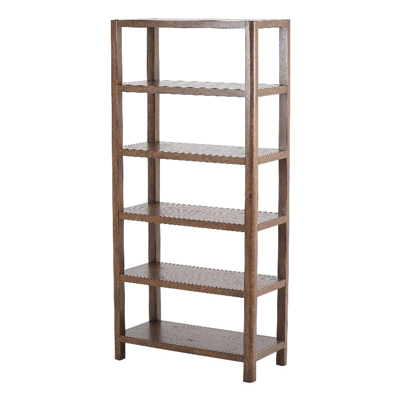 NPD Furniture Trevin KD 5-Tier Bookcase in Walnut