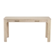 NPD Furniture Trevin KD Desk 2 Drawers in Weathered Sand