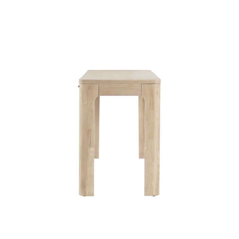 New Pacific Direct Trevin KD Desk 2 Drawers in Weathered Sand